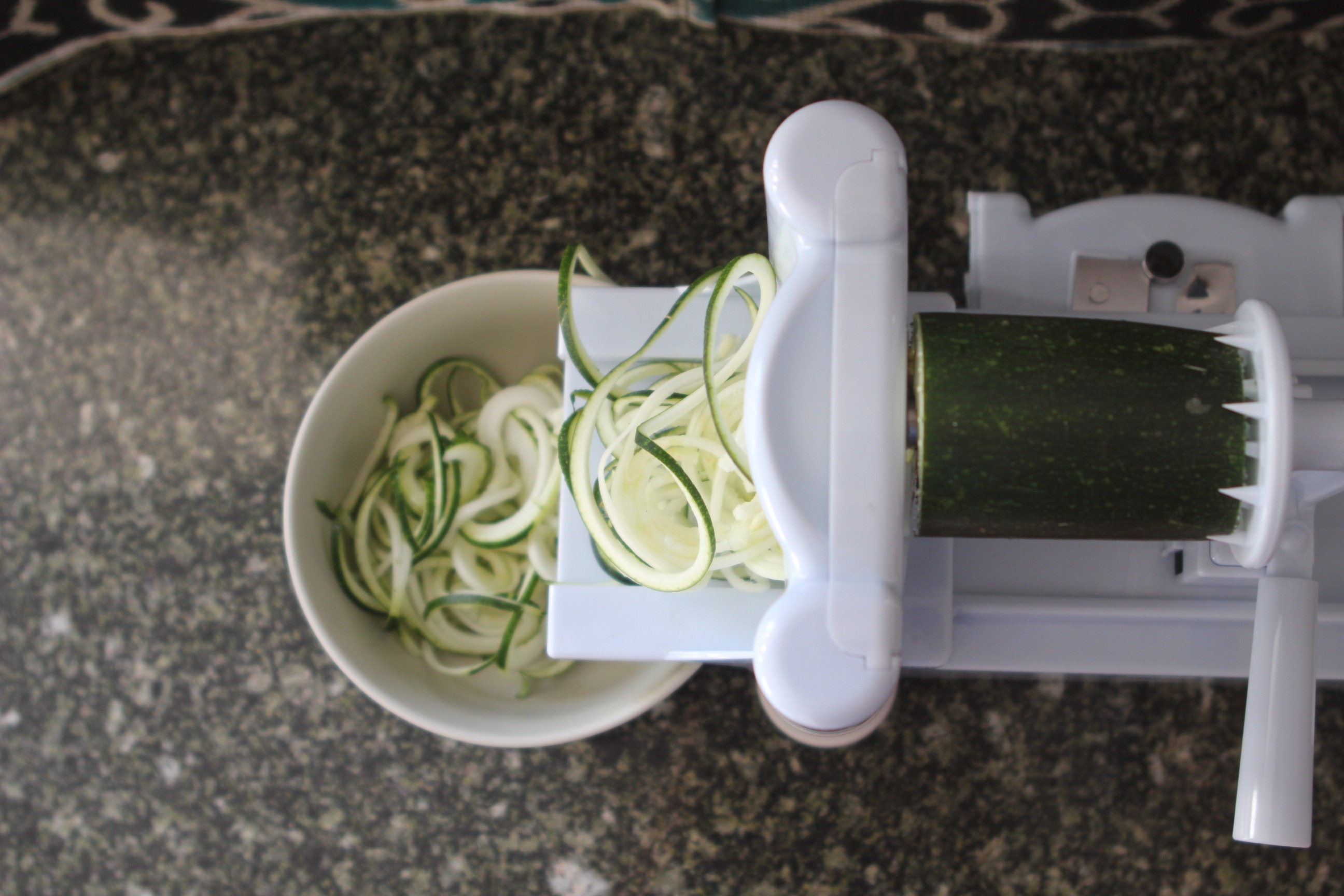 Spiralizing Zucchini Danielle Blends